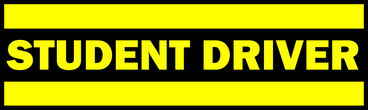 Student Driver Bumper Sticker, Magnet or Window Cling