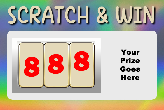 Holographic Custom Faux Scratch Tickets