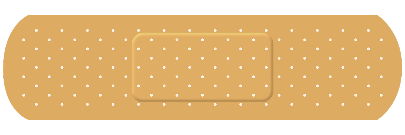 Bandage Vinyl Bumper Sticker, Window Cling or Bumper Sticker Magnet in UV Laminate Coating