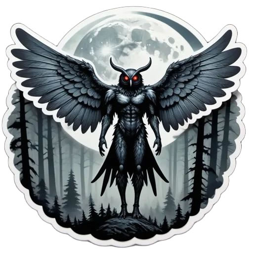 Mothman Sticker Magnet