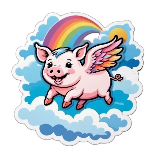 Flying Pig Magnet