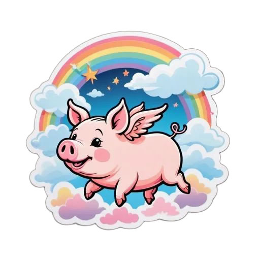Flying Pig Magnet