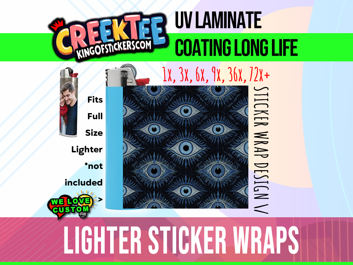 Lighter Wrap Sticker Design Lighter Wraps  Your Custom Photo or Text