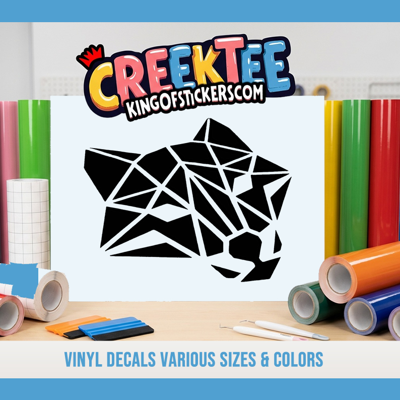 Panther Vinyl Decal In Various Colors  Chrome Colors and Various Sizes