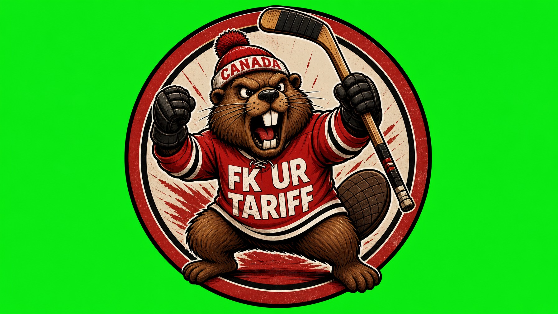 FK UR TARIFF Die Cut Vinyl Sticker  Window Cling or Magnet with Laminate Coating in Various Sizes