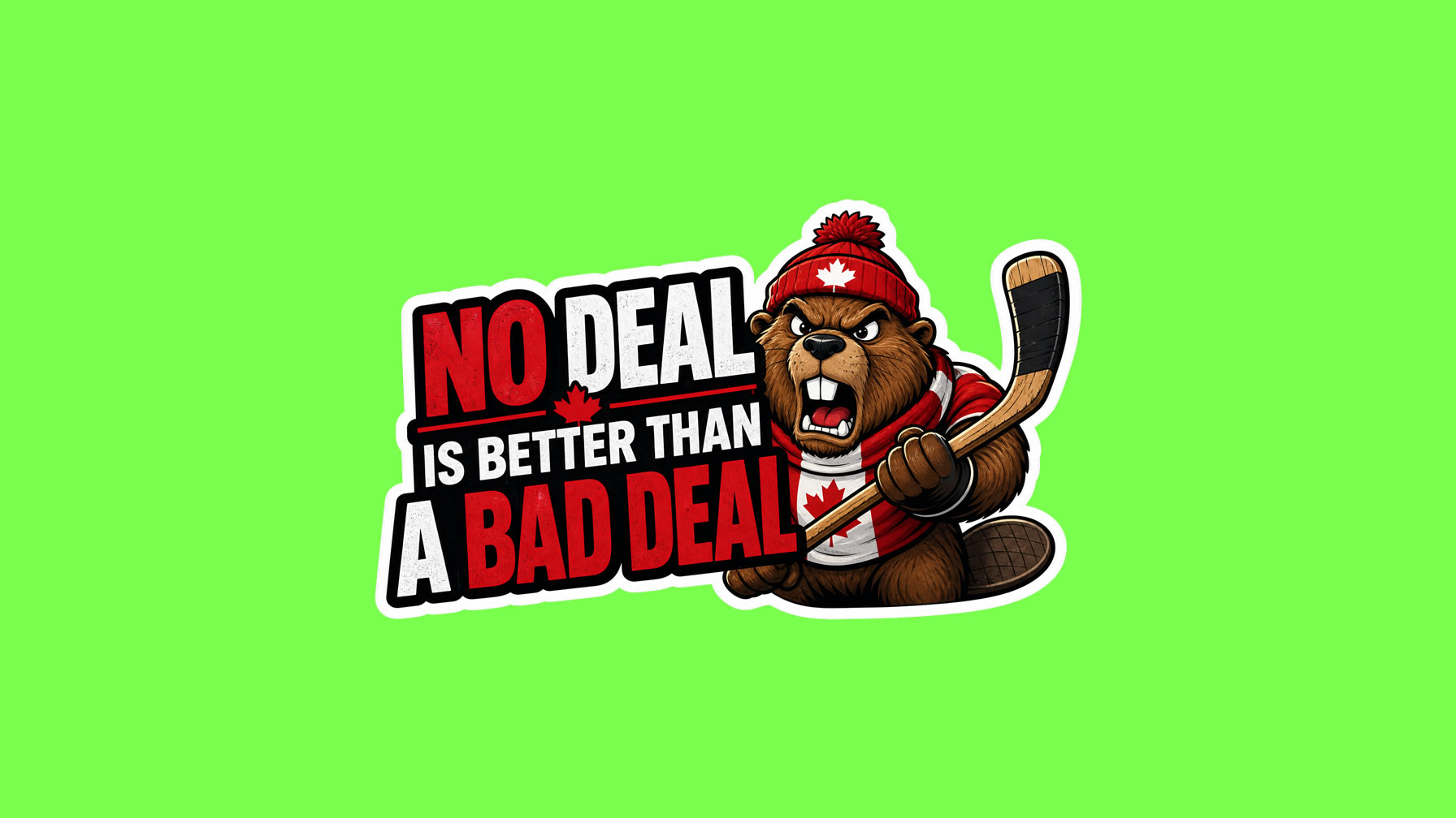No Deal Is Better Than A Bad Deal Vinyl Bumper Sticker  Window Cling or Bumper Sticker Magnet in UV Laminate Coating